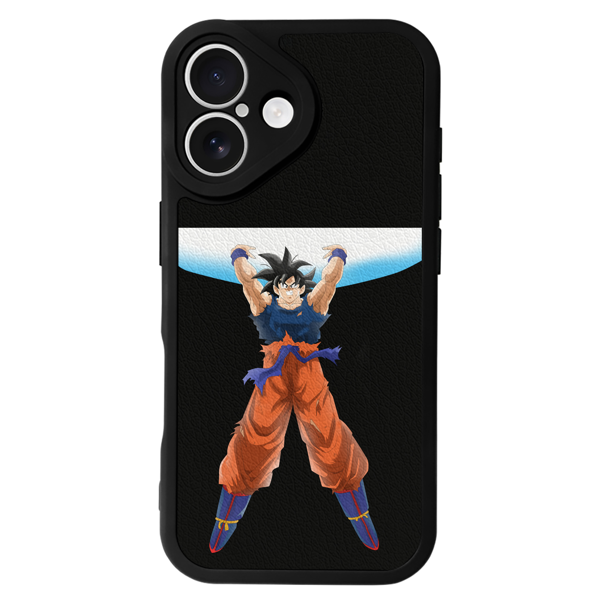 （画像用） ドラゴンボール 孫悟空（そん ごくう）Son Goku カカロット DRAGON BALL Kakarotto 【iPhone 16シリーズ対応】シリコンスマホケース（レザー調） 材質：シリコン